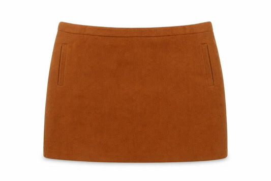 George Women Brown Short Pencil Skirt Size 20 Lined Zip Workwear