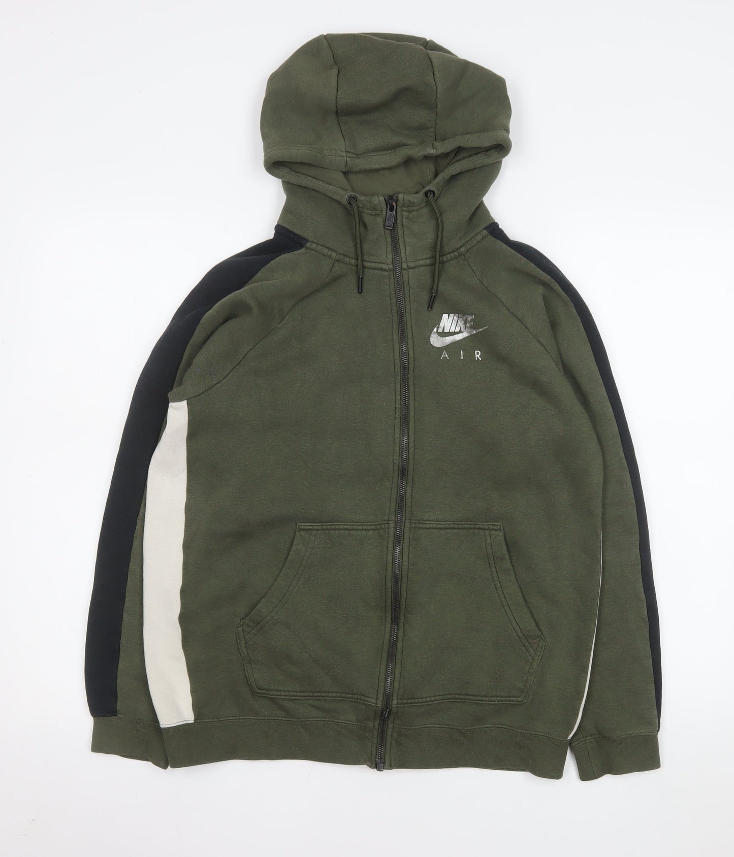 Nike Men’s Green Full Zip Hooded Sports Jacket S