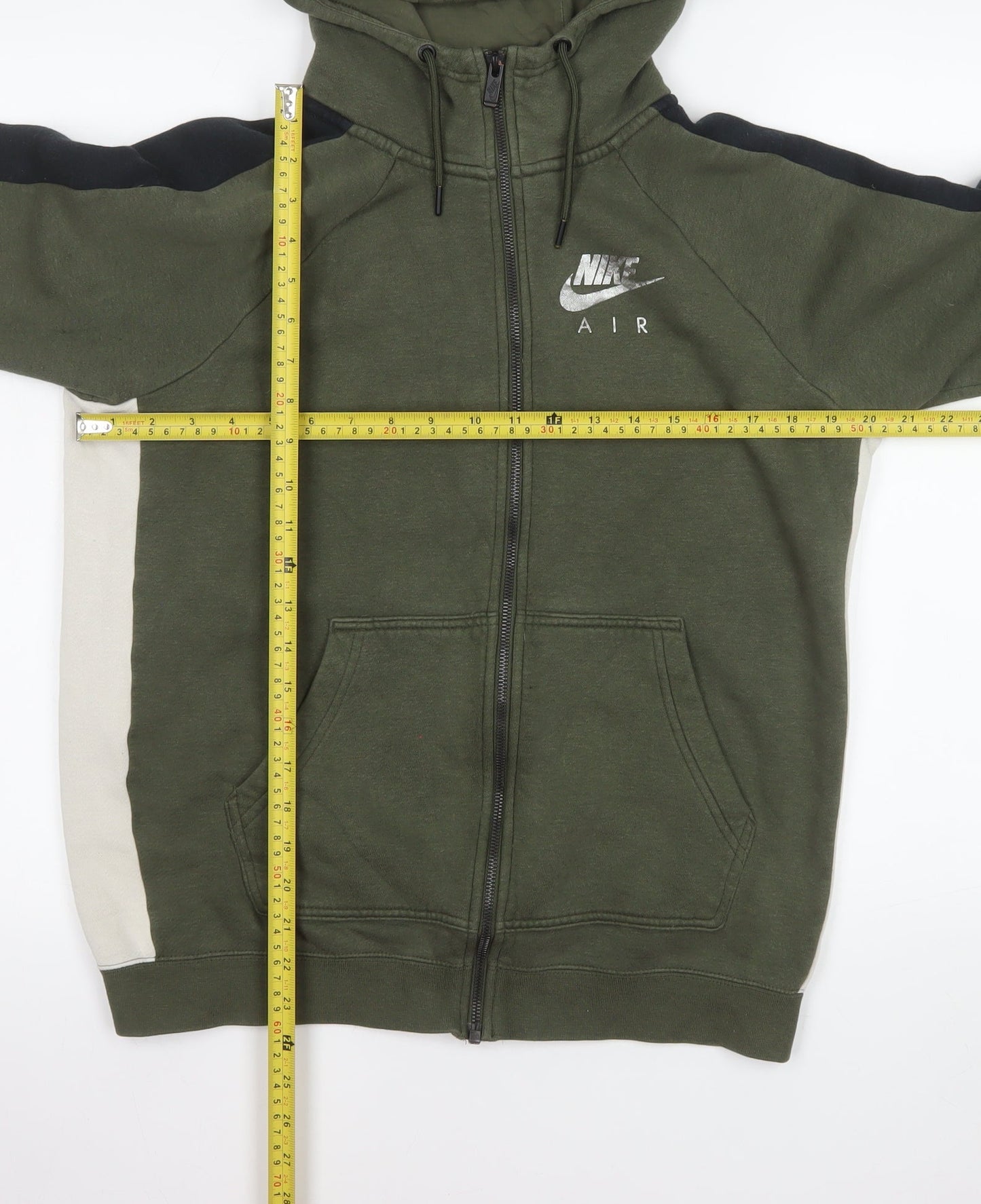 Nike Men’s Green Full Zip Hooded Sports Jacket S
