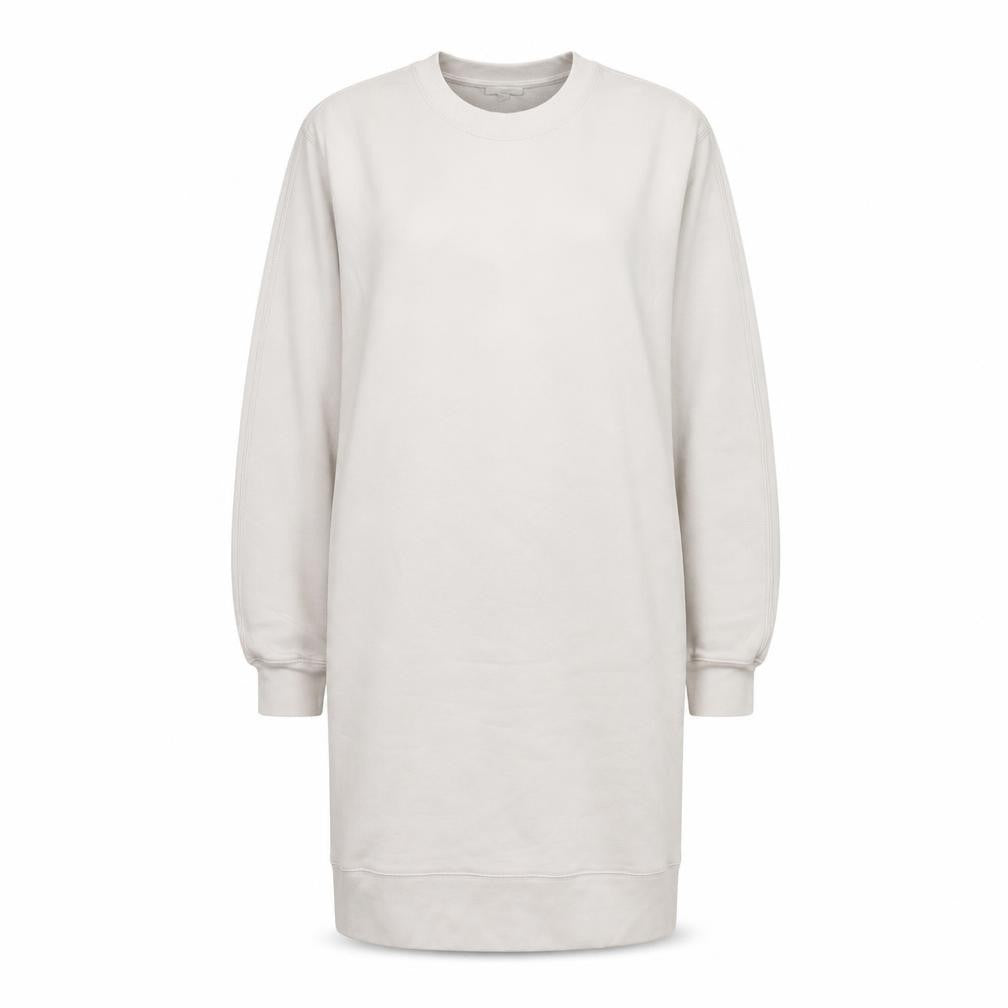 COS Women Ivory Cotton Long Sleeve T-Shirt Dress Size 14