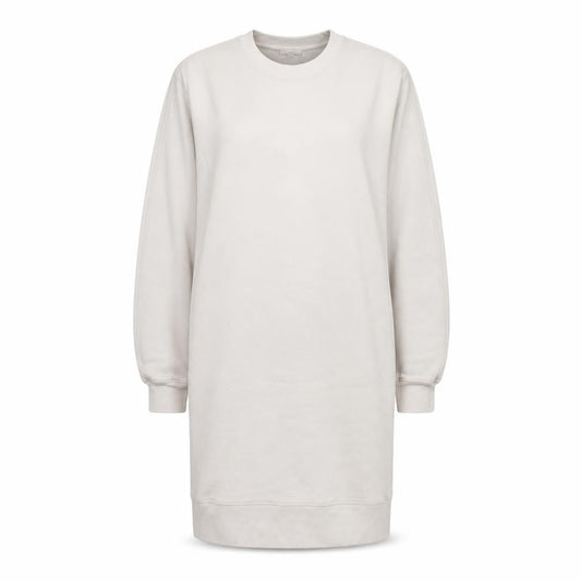 COS Women Ivory Cotton Long Sleeve T-Shirt Dress Size 14