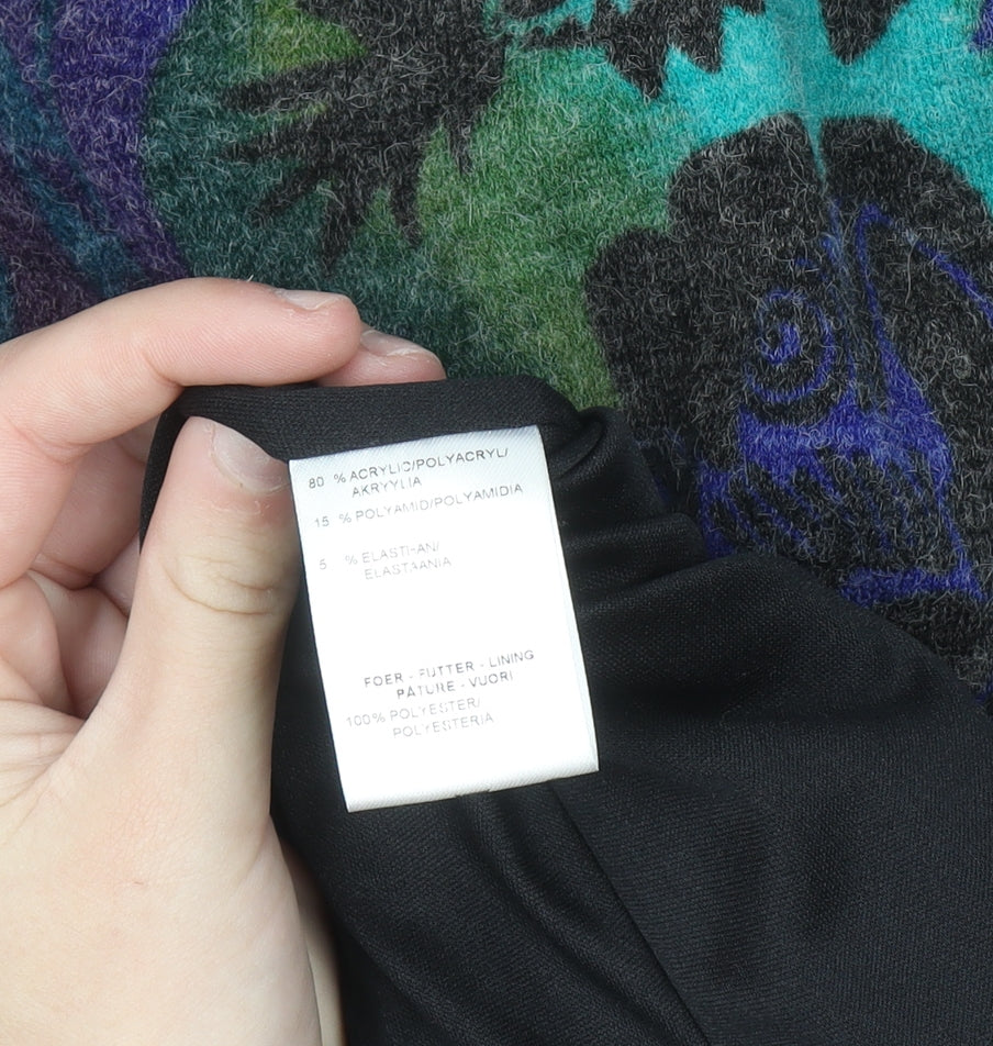 Refa Womens Multicoloured Floral Knit Shift Dress Size 12