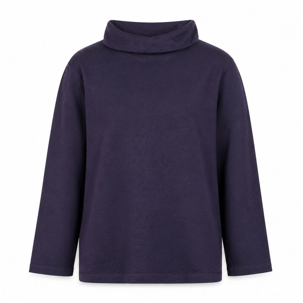 Karin Glasmacher Women's Purple Roll Neck Knit Jumper Size 14