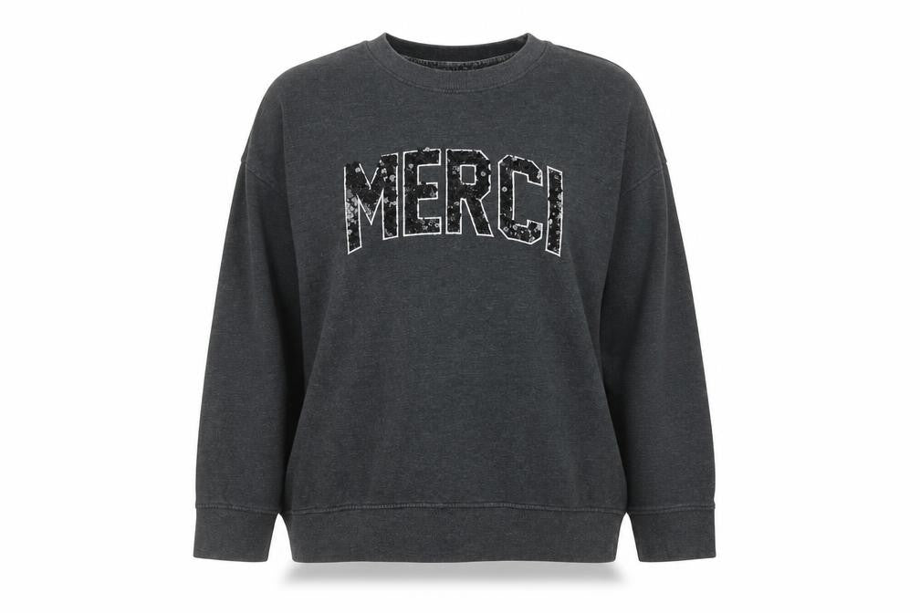 Next Women’s Grey Sequin Merci Pullover Jumper XL