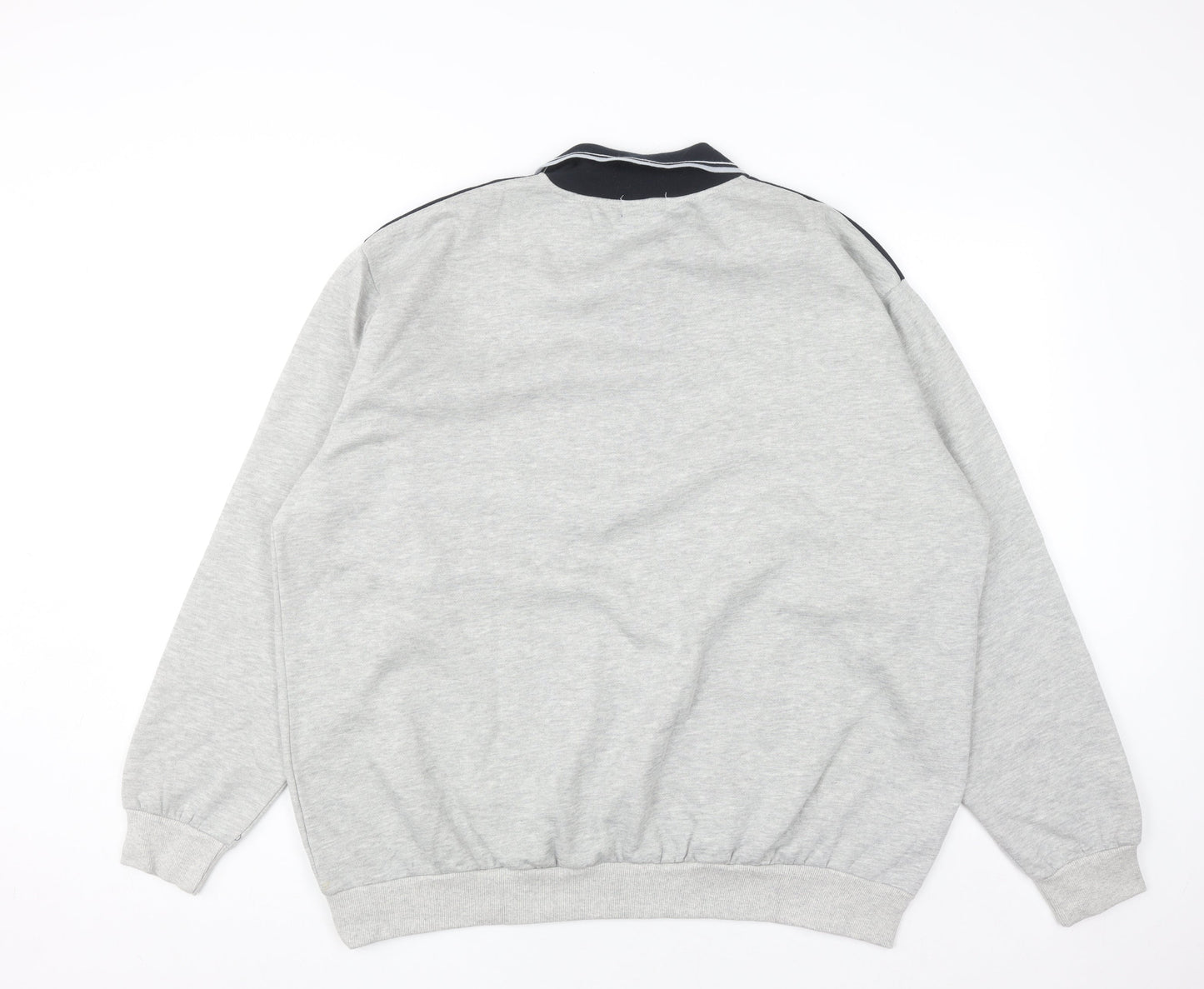 Premier Man Mens Grey Collared XL Henley Sweatshirt