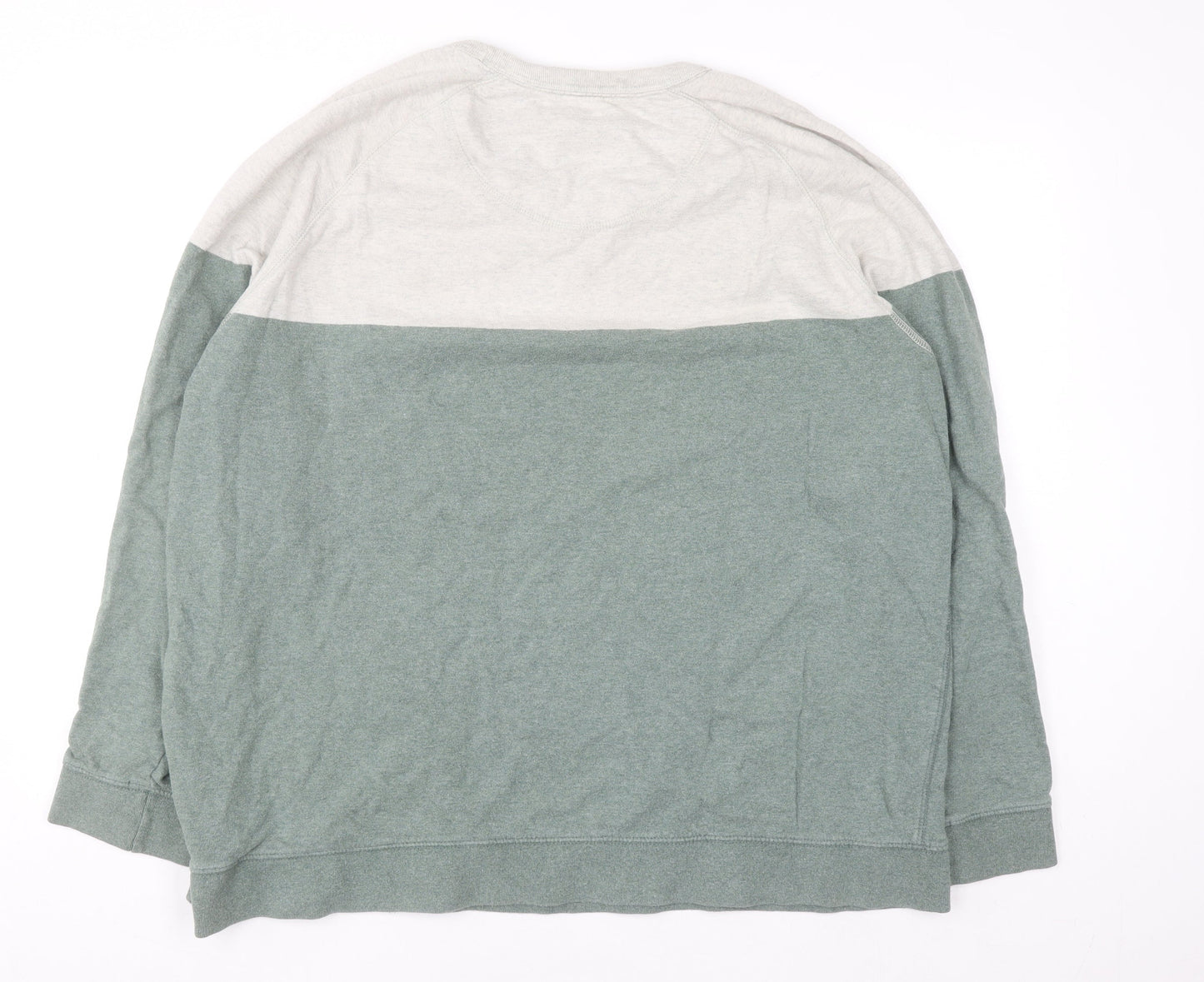Fat Face Men’s Green Crew Neck Cotton Pullover Sweatshirt L