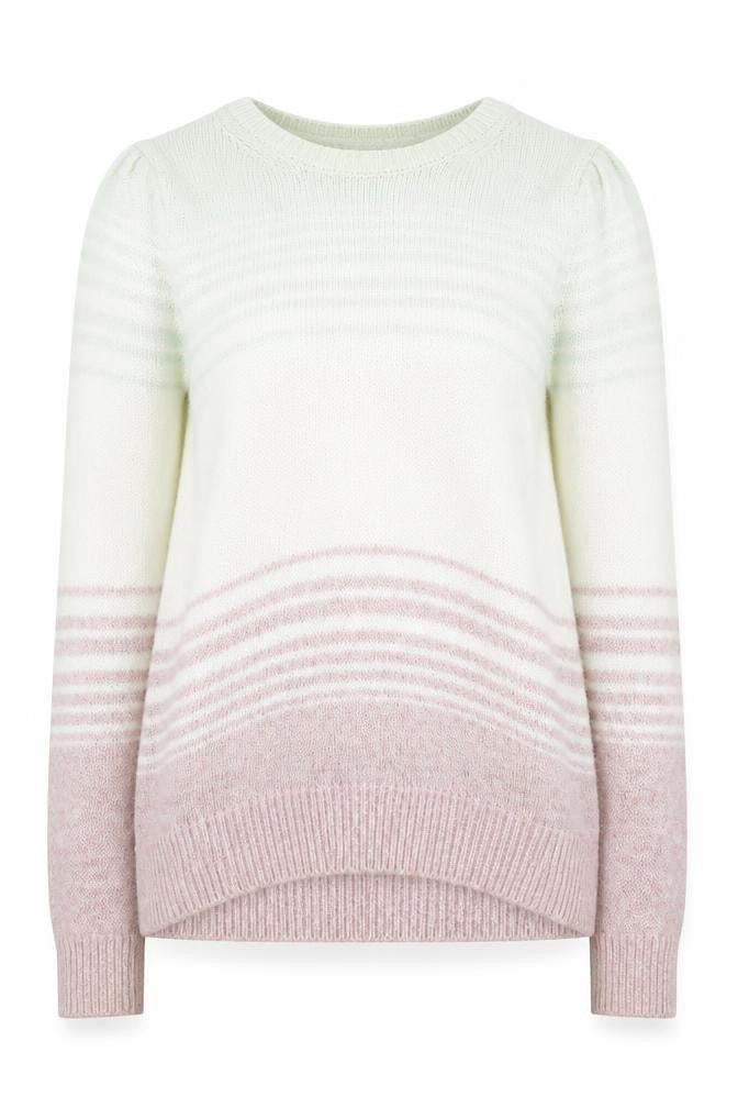 Fat Face Women's Multicoloured Striped Crew Neck Jumper Size 10