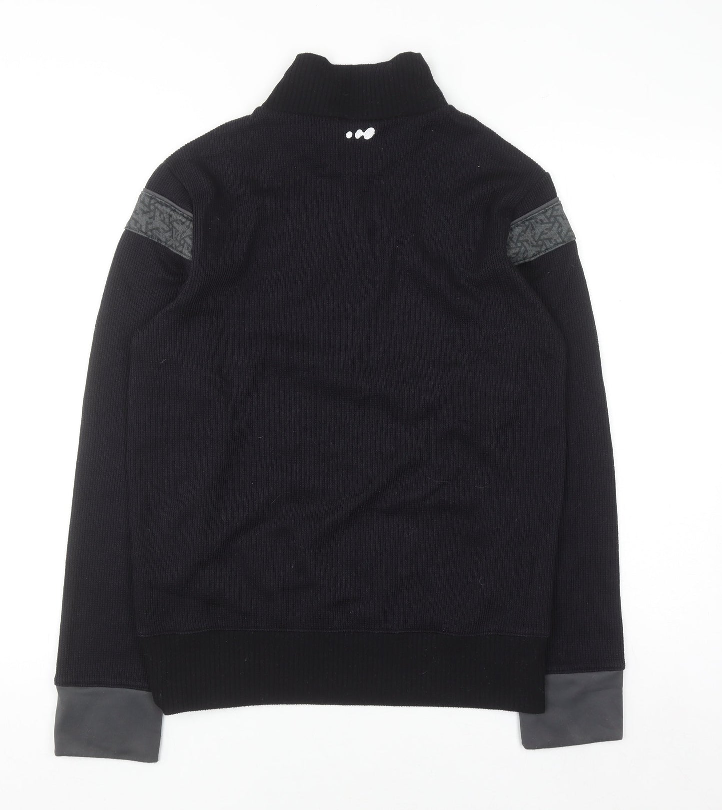 Wed'ze Men's Black High Neck Thermal Pullover Jumper Size M