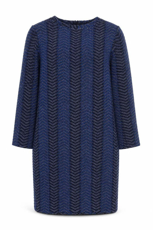 Marks & Spencer Women’s Blue Chevron Shift Dress Size 10