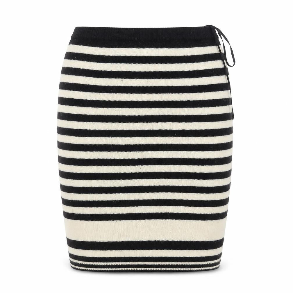 Co-Ords Women’s Black Wool Striped Knit Pencil Skirt M