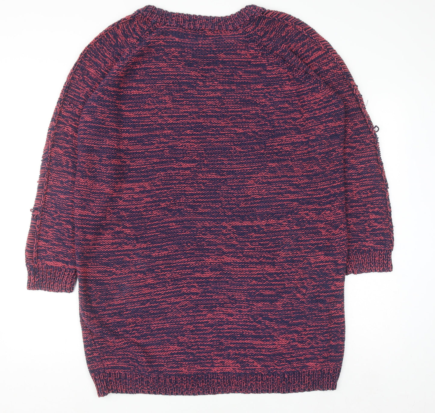 Dagmar Women's Multicoloured Knit Cable Pullover Jumper Size L