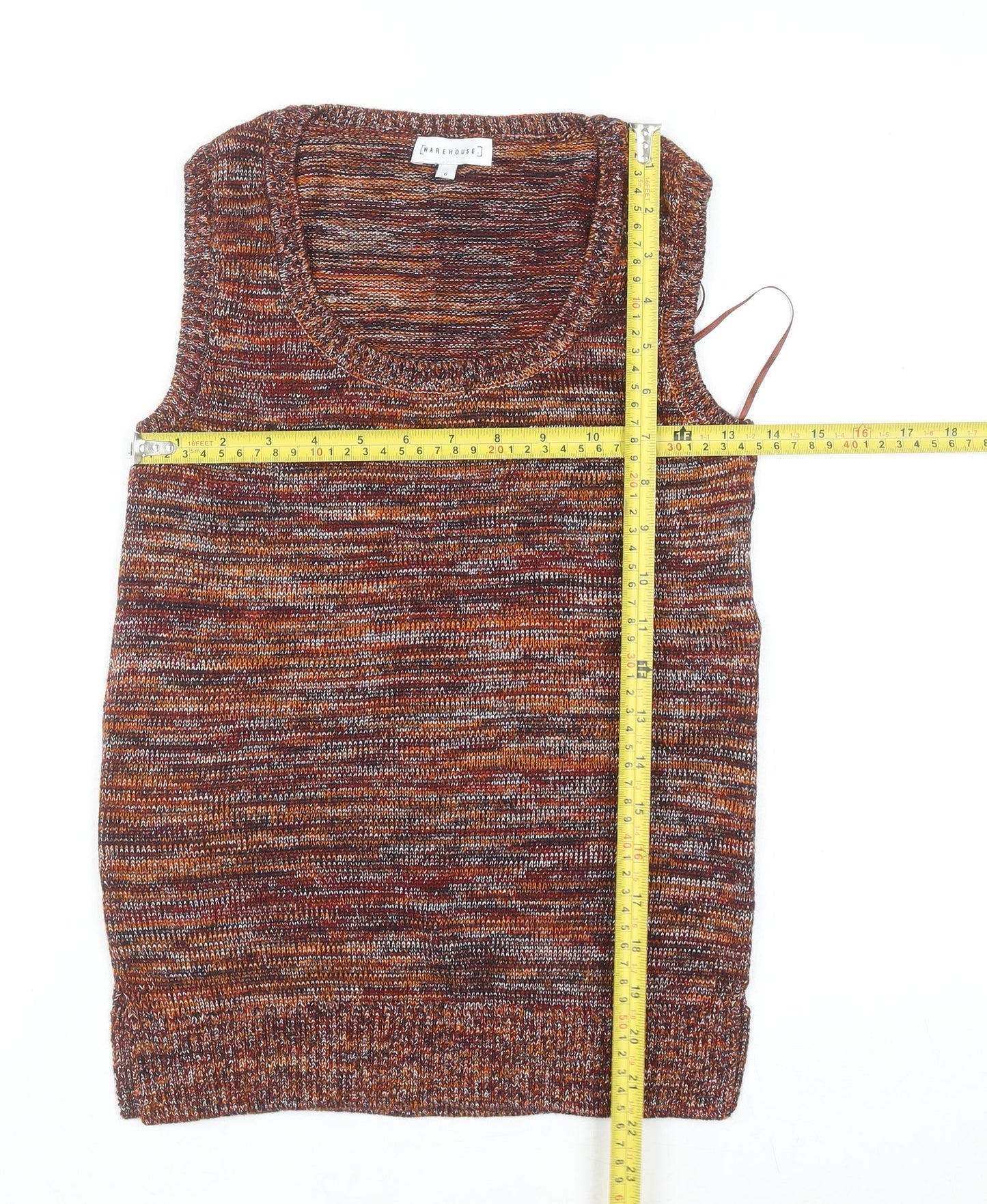 Warehouse Women's Multicoloured Knit Tank Top Size 6