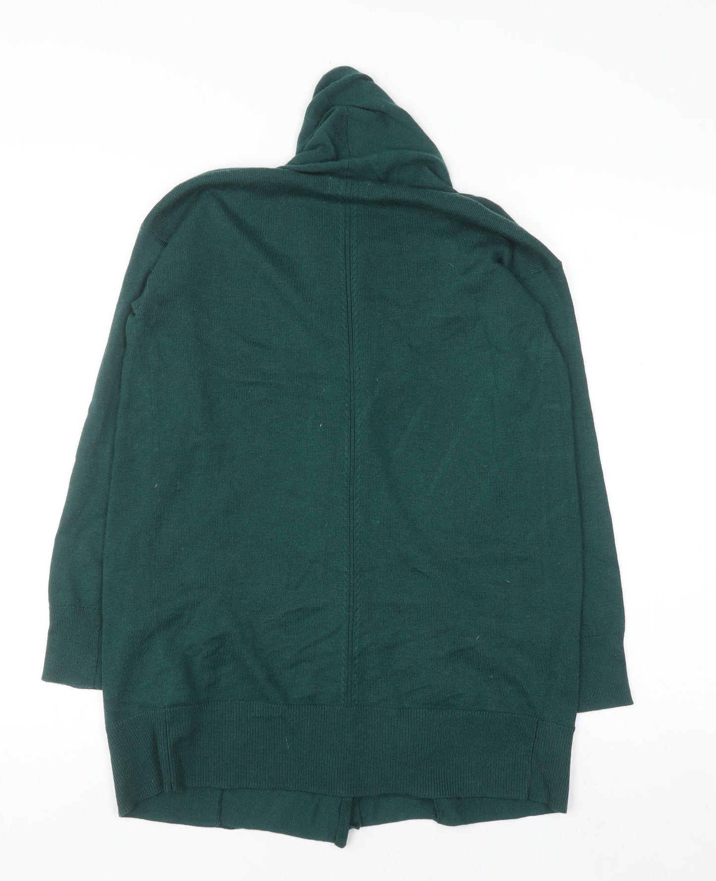 Fat Face Women's Green Wool Blend Long Sleeve Cardigan UK 12