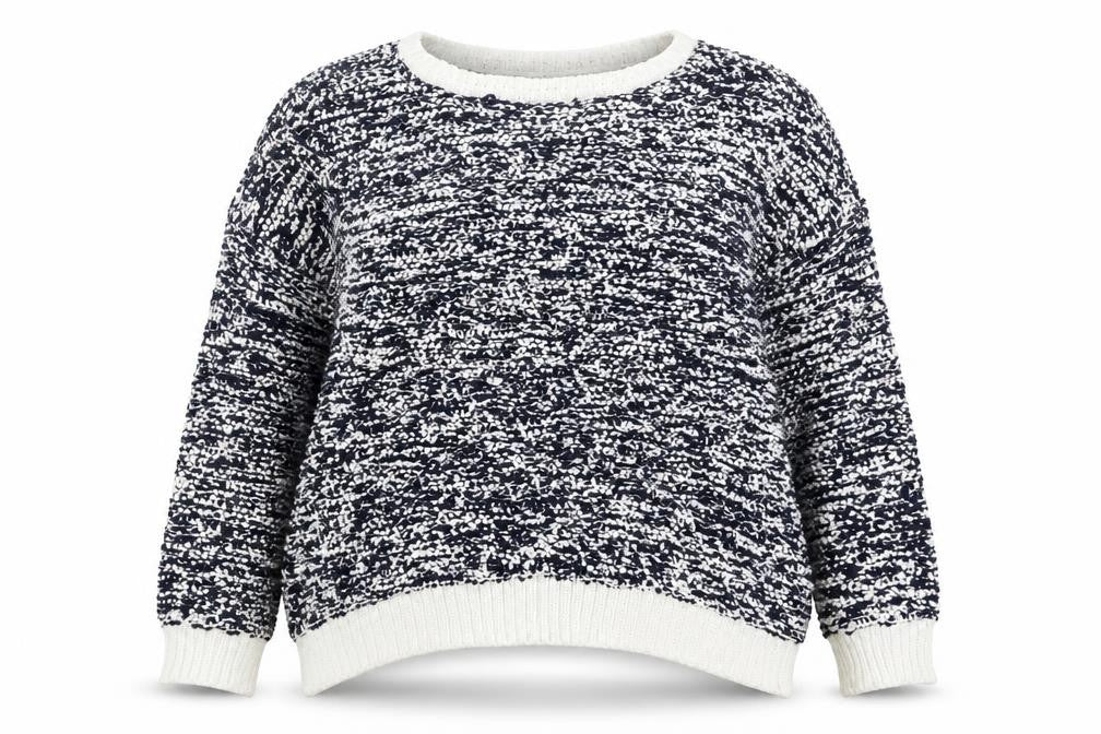 Tu Women’s Multicoloured Chunky Knit Crew Neck Pullover Jumper Size 22