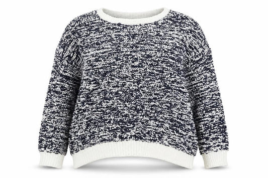 Tu Women’s Multicoloured Chunky Knit Crew Neck Pullover Jumper Size 22
