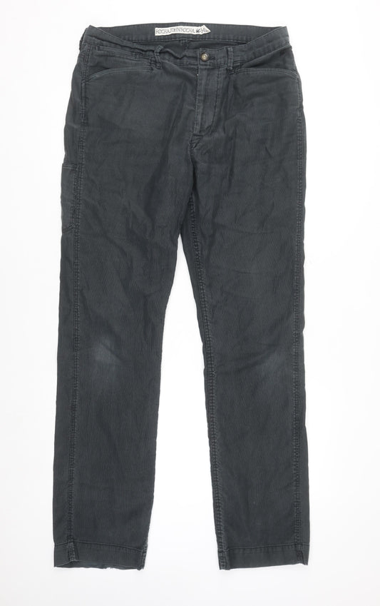 Rocha John Rocha Men's Black 34L Cotton Chino Trousers