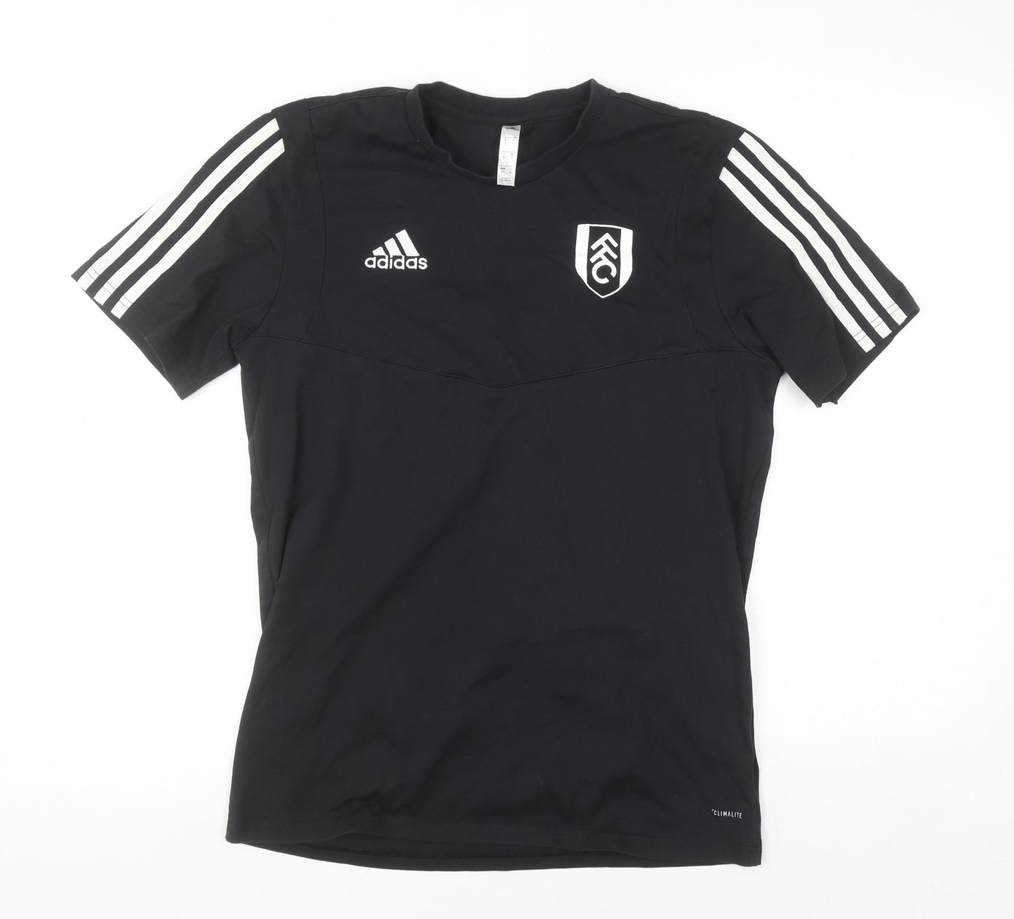 Adidas Men’s Black Fulham FC Climalite Short Sleeve Sports T-Shirt Size S