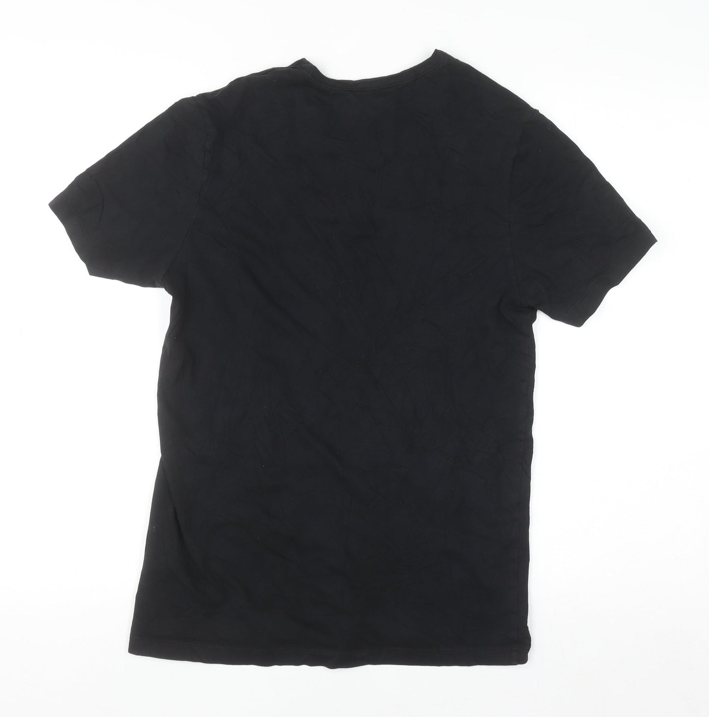 Hugo Boss Men's Black V-Neck Cotton T-Shirt Size S