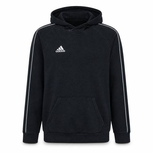 Adidas Mens Black Pullover Hoodie Small Logo Sportswear