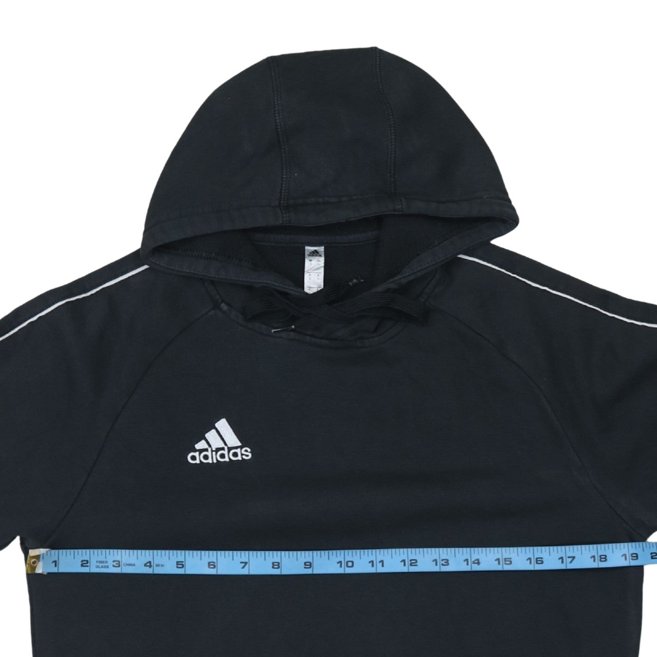 Adidas Mens Black Pullover Hoodie Small Logo Sportswear