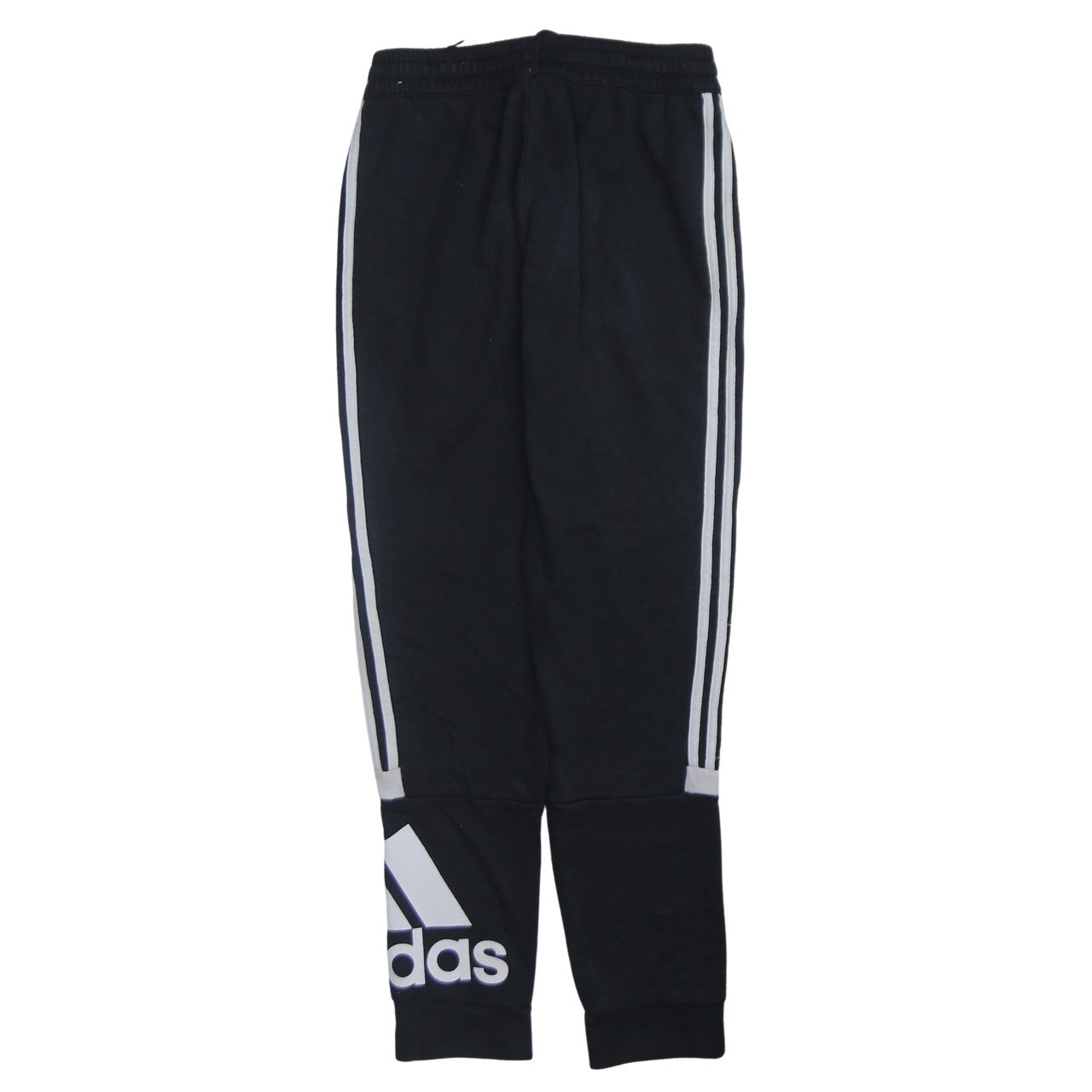 Adidas Mens Black Small Jogger Sweatpants with Side Stripe