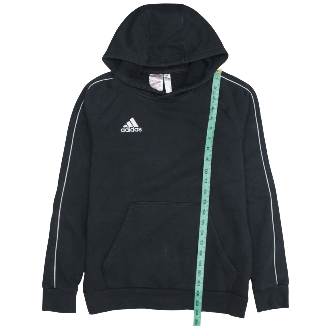 Adidas Boys Black Pullover Hoodie 13-14 Years Sports Fleece Jumper