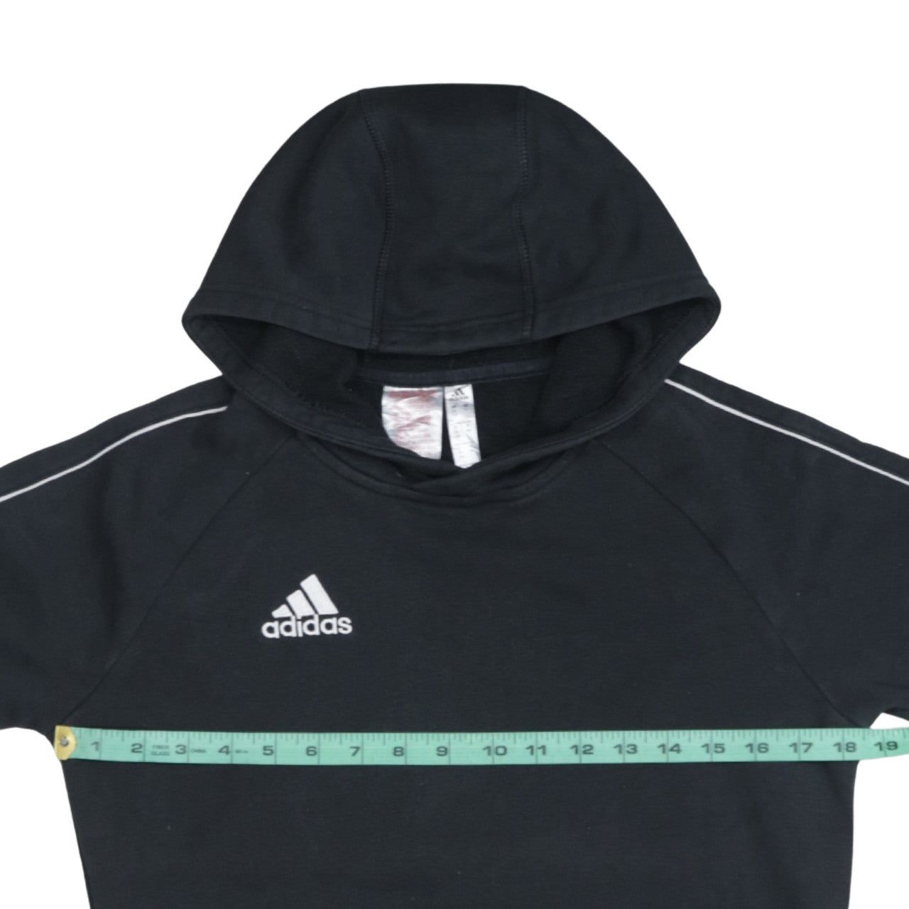 Adidas Boys Black Pullover Hoodie 13-14 Years Sports Fleece Jumper
