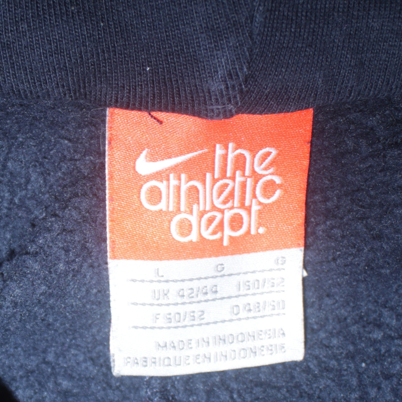 Nike Men's Blue 1/2 Zip Fleece Hoodie L Regular Fit Sportswear