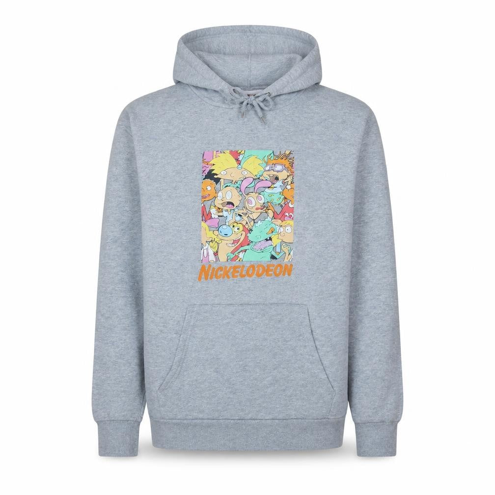 Primark Women’s Grey Nickelodeon Cartoon Print Pullover Hoodie L