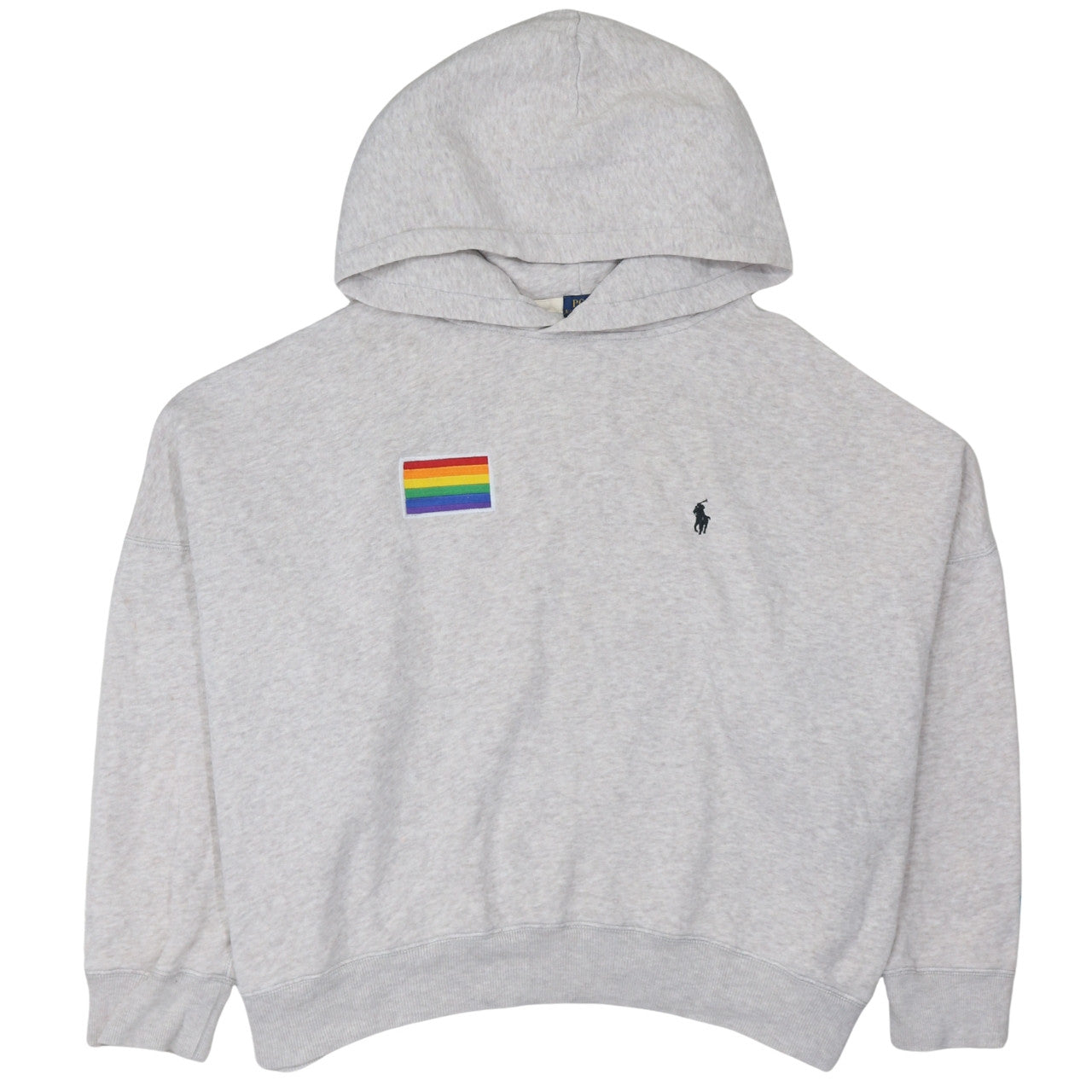 Polo Ralph Lauren Men’s Grey XL Pullover Hoodie Pride Embroidered Logo