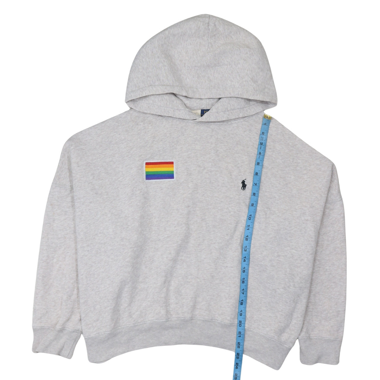 Polo Ralph Lauren Men’s Grey XL Pullover Hoodie Pride Embroidered Logo