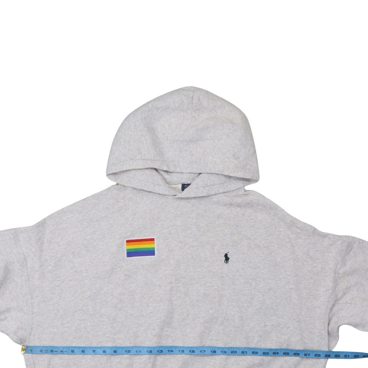 Polo Ralph Lauren Men’s Grey XL Pullover Hoodie Pride Embroidered Logo