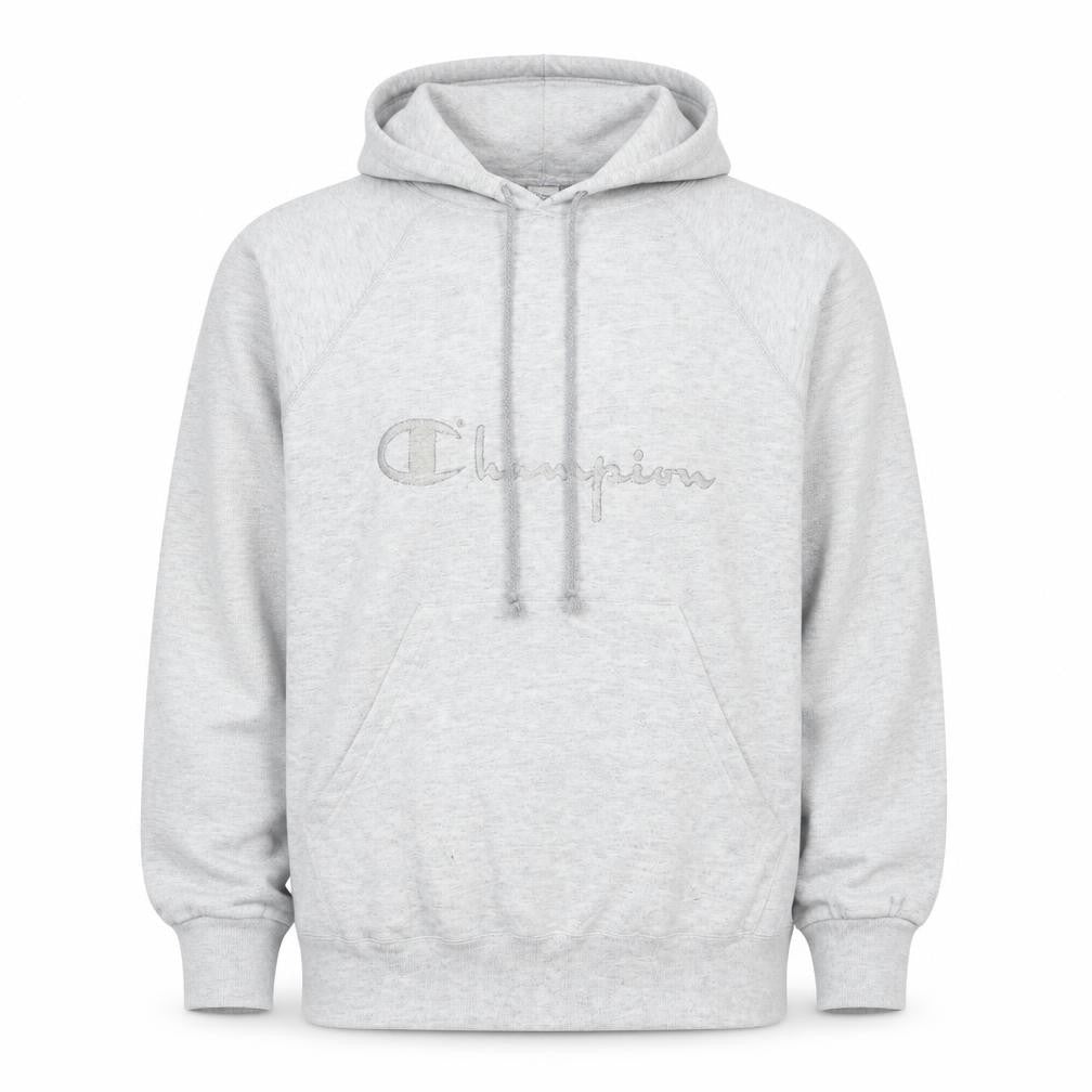 Champion Men's Grey XL Pullover Hoodie with Logo and Pocket
