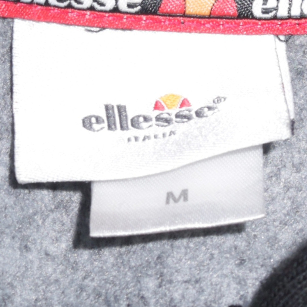 Ellesse Womens Black Full Zip Hoodie Medium Cotton Blend Sportswear
