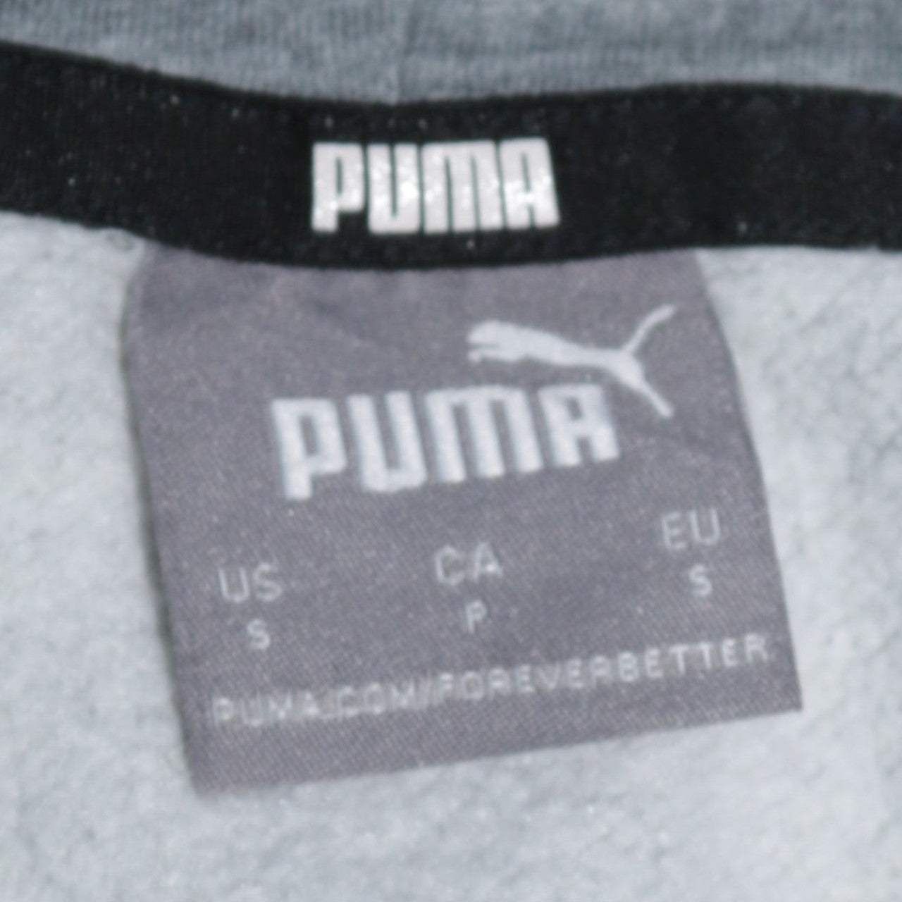 Puma Men's Grey Pullover Hoodie Small Logo Sportswear