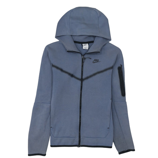 Nike Men's Blue Full Zip Hooded Sweatshirt XS