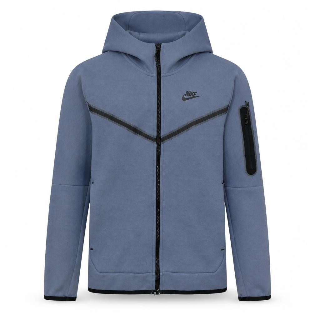 Nike Men's Blue Full Zip Hooded Sweatshirt XS