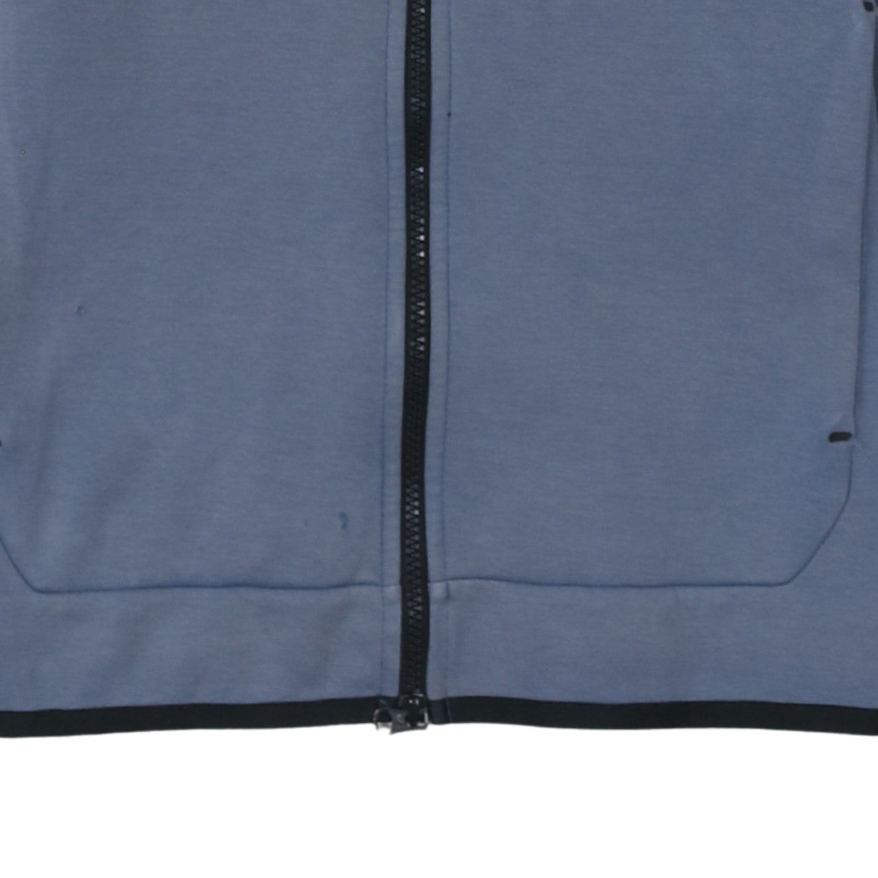 Nike Men's Blue Full Zip Hooded Sweatshirt XS
