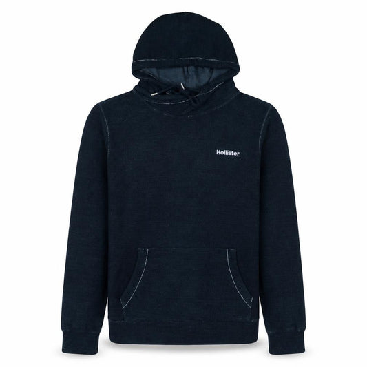 Hollister Men's Blue Pullover Hoodie Size L Cotton Blend