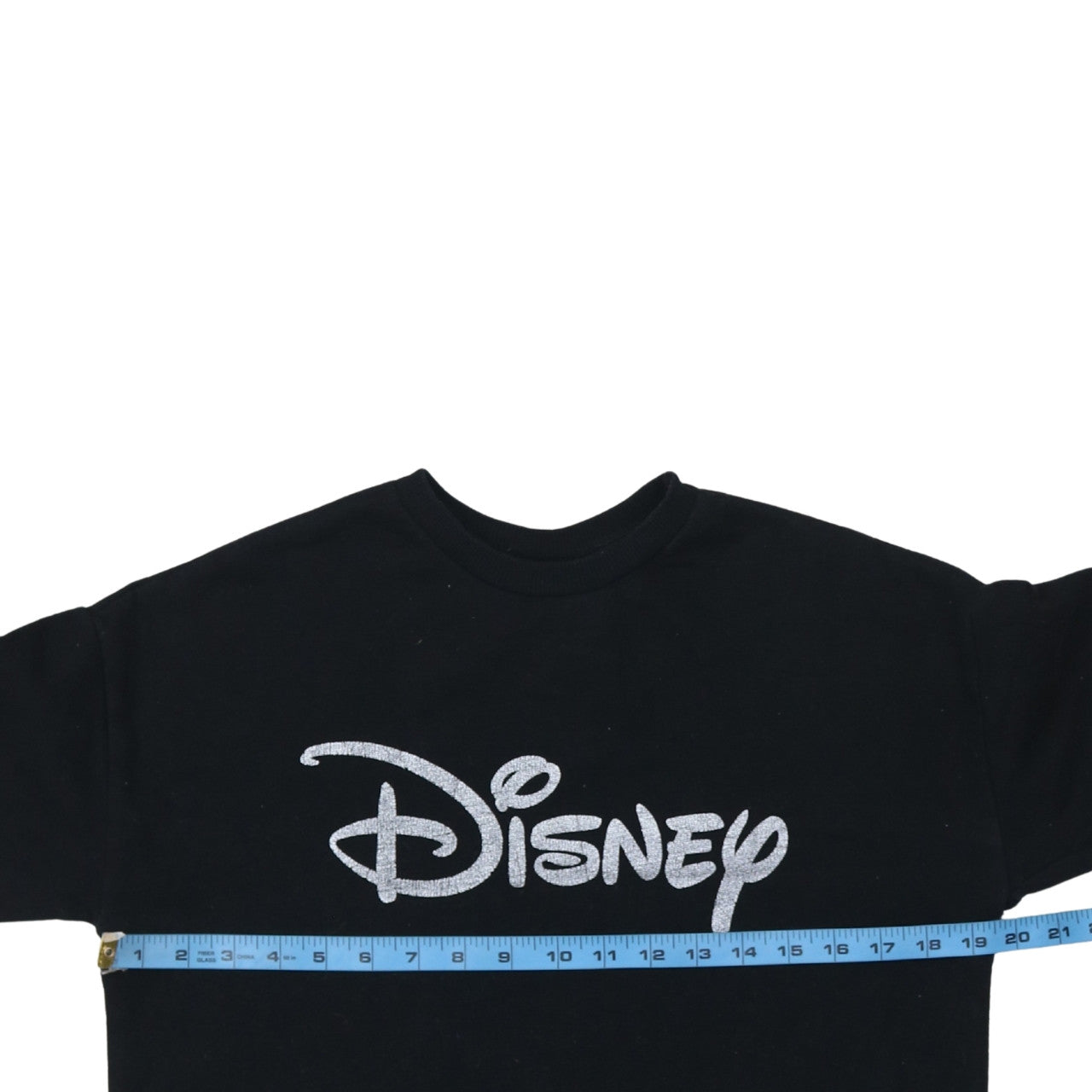 Disney Primark Cares Black Glitter Logo Sweatshirt XS Women