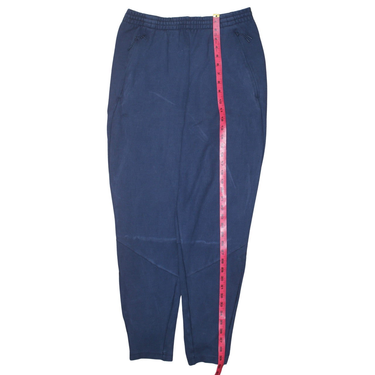Adidas Men's Blue Jogger Trousers M Regular Fit Cotton Blend