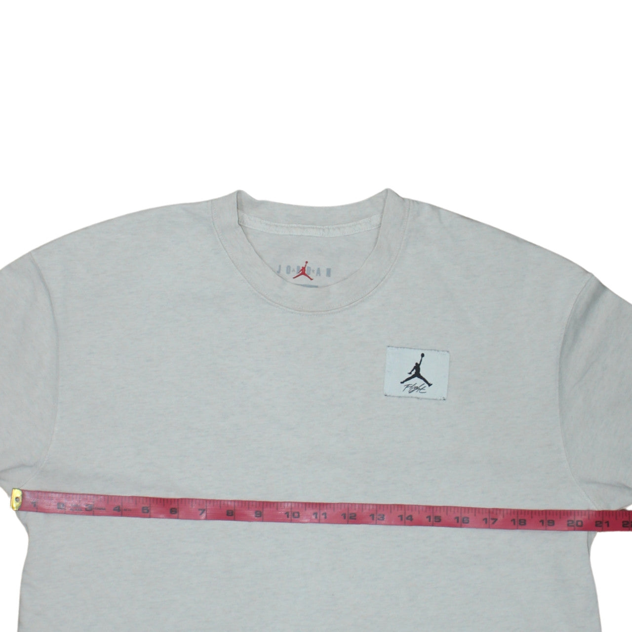 Jordan Men's White Cotton Crew Neck Sports Logo T-Shirt L