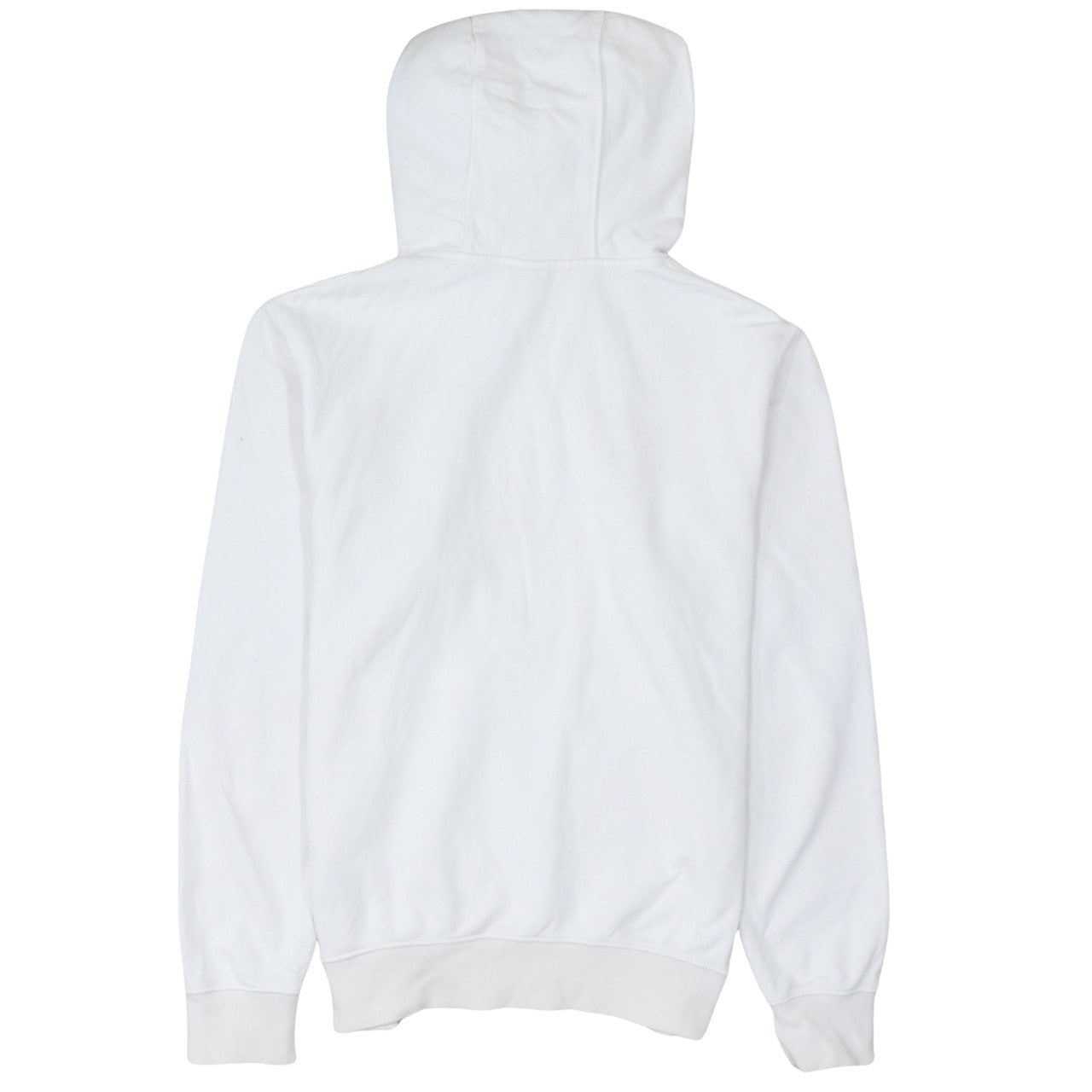 Nike Men’s White Pullover Hoodie Small Graphic Logo Fleece