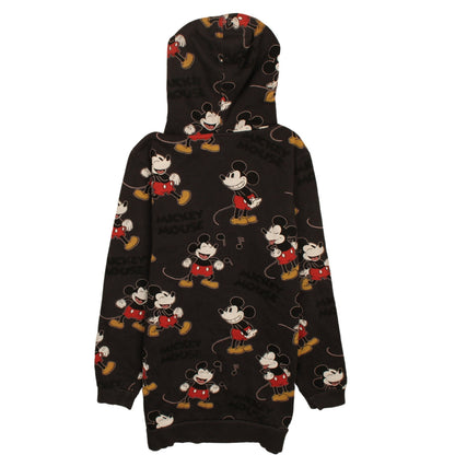 Preloved Disney Boys Black Mickey Mouse Pullover Hoodie Age 13-14 Years - Back