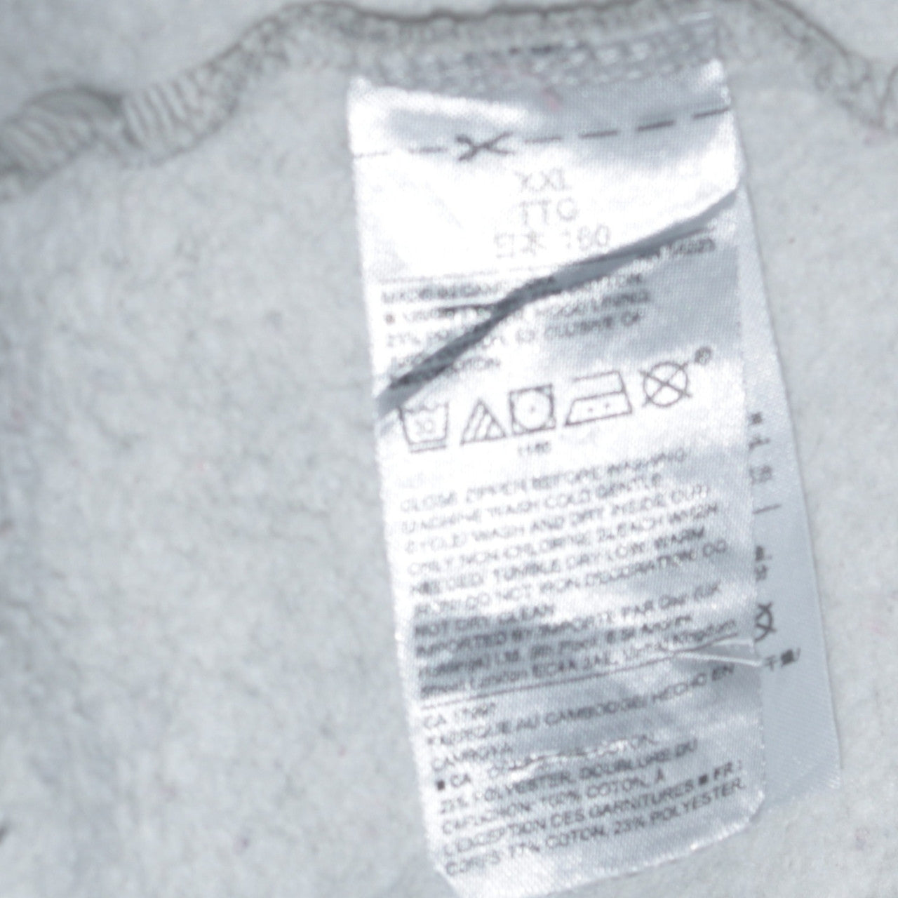 GapKids Boys Grey Full Zip Hoodie Size 13 Years Cotton Blend Logo Top