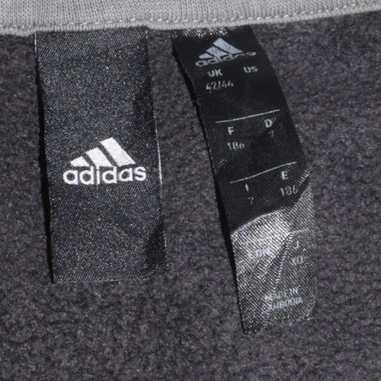 Adidas Mens Black XL Pullover Hoodie Logo Fleece Sweatshirt