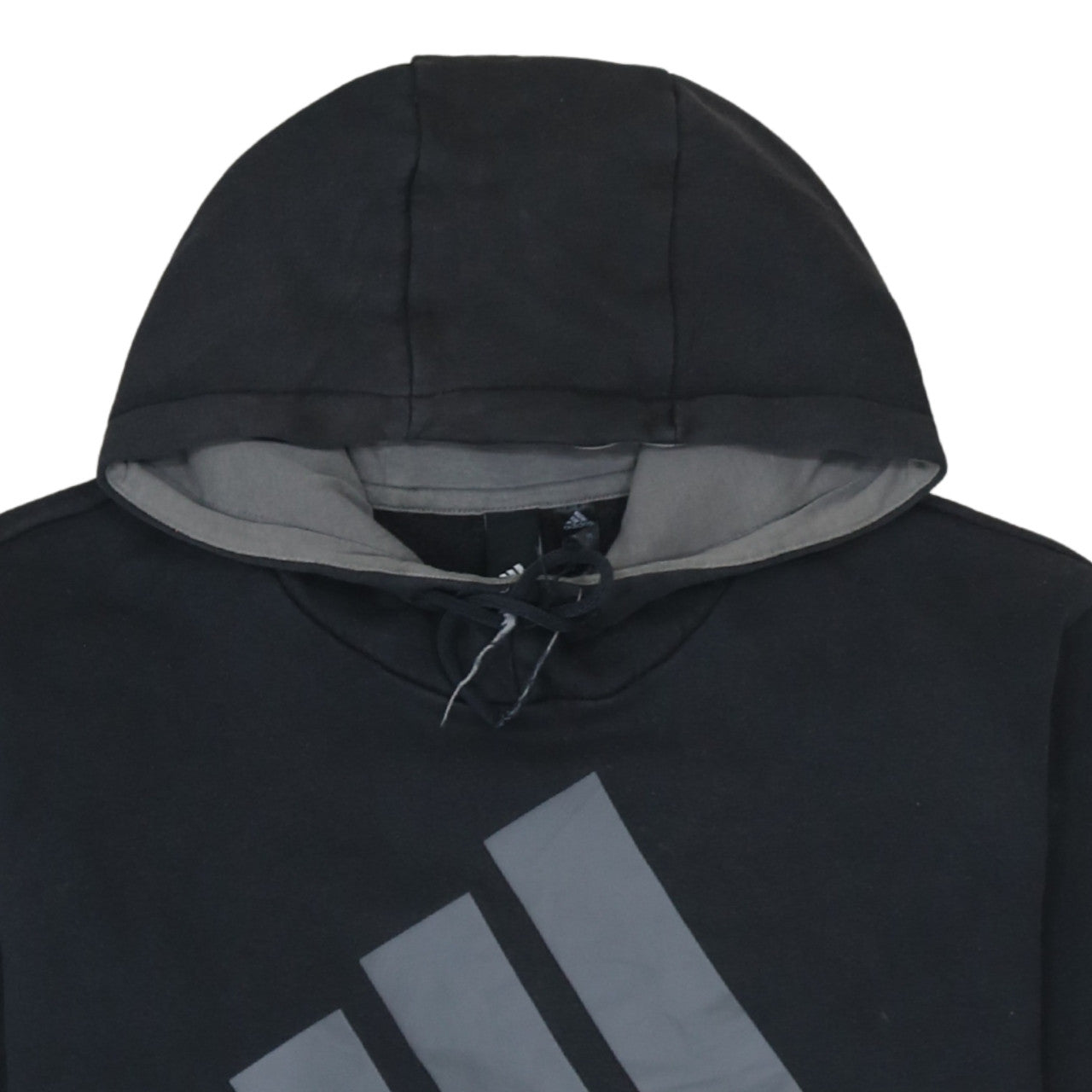 Adidas Mens Black XL Pullover Hoodie Logo Fleece Sweatshirt