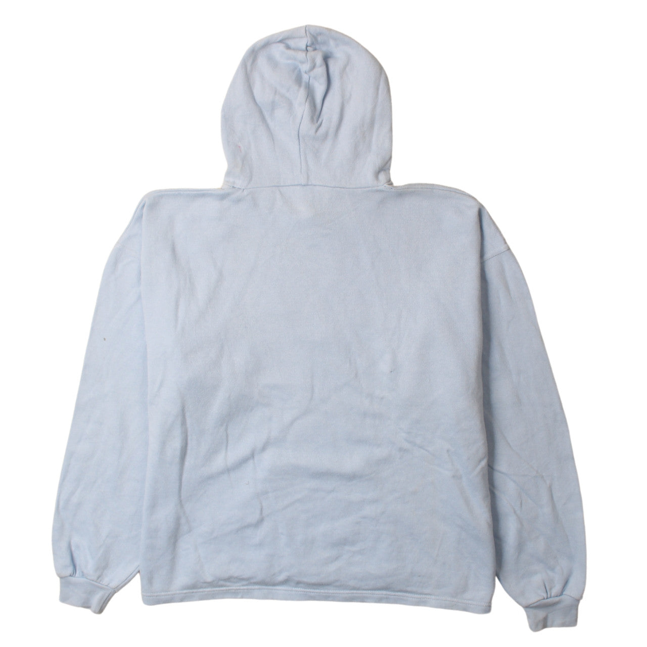 Fila Womens Light Blue Pullover Hoodie Size L Logo Embroidered