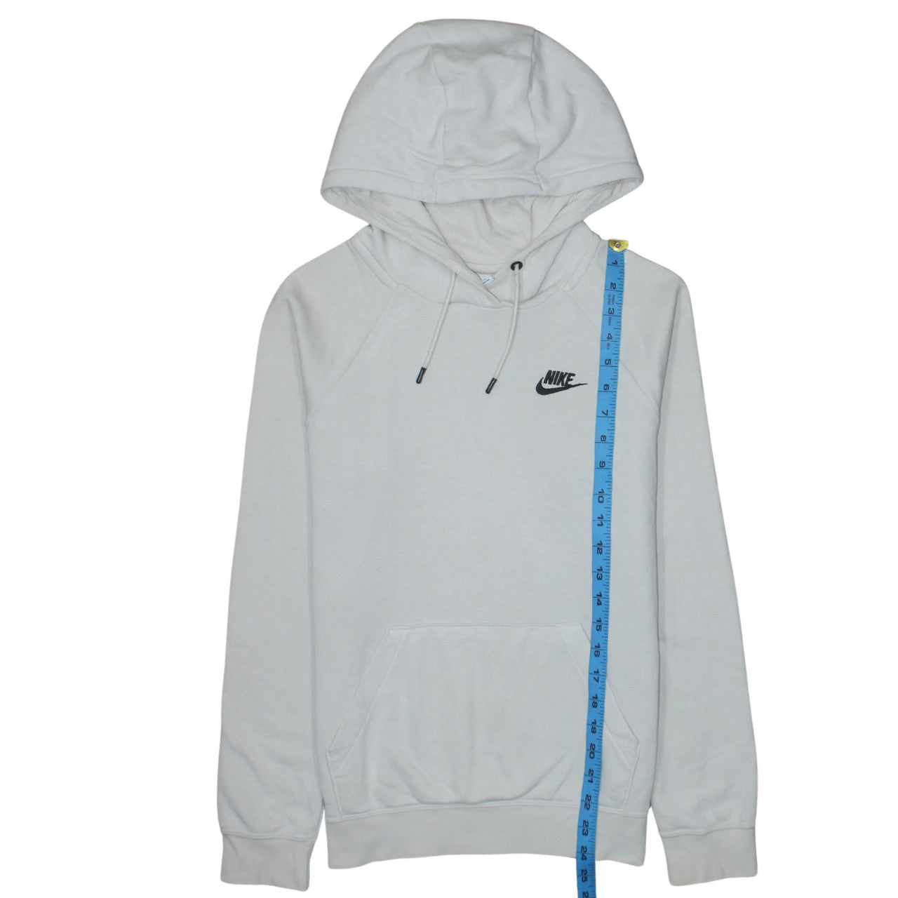 Nike Men's Beige Pullover Hoodie XS Fleece Logo Sweatshirt