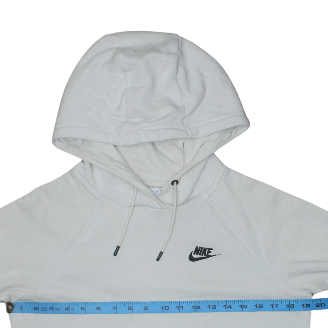Nike Men's Beige Pullover Hoodie XS Fleece Logo Sweatshirt